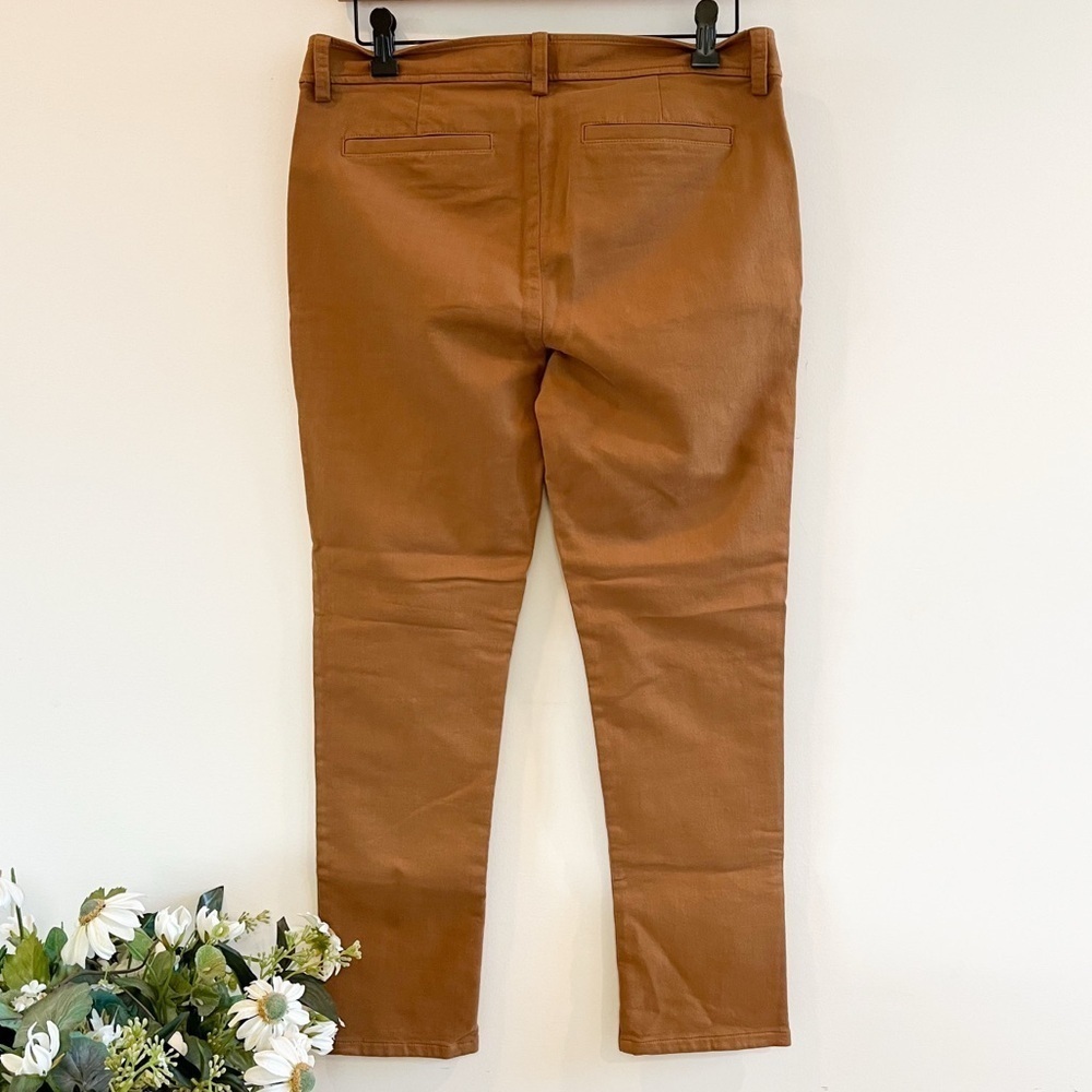 NWT Eileen Fisher Organic Cozy Stretch Slim Pants Dark Clay Size 4 - Picture 7 of 11
